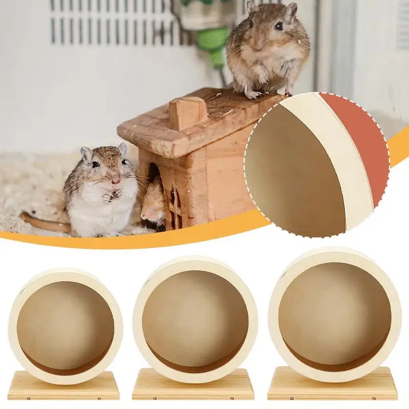 Бесшумное деревянное колесо дл – обзор и цена Hamster Cage Wheel